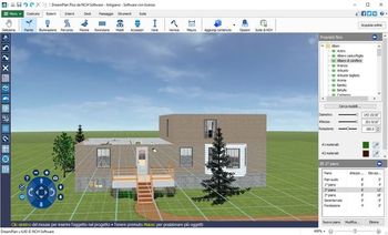 Screenshot del software di progettazione per la casa DreamPan