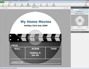 Disc Label Software screenshot