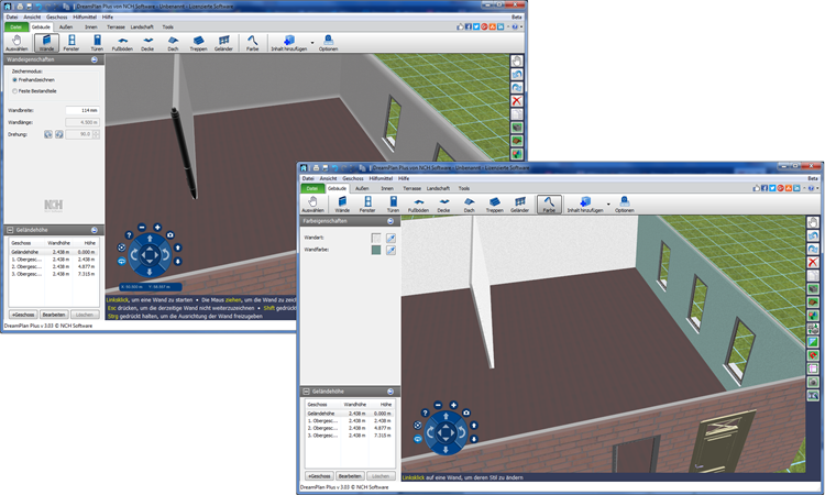 DreamPlan Innen Design Software Screenshot