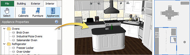 Visualize your new kitchen remodel project.