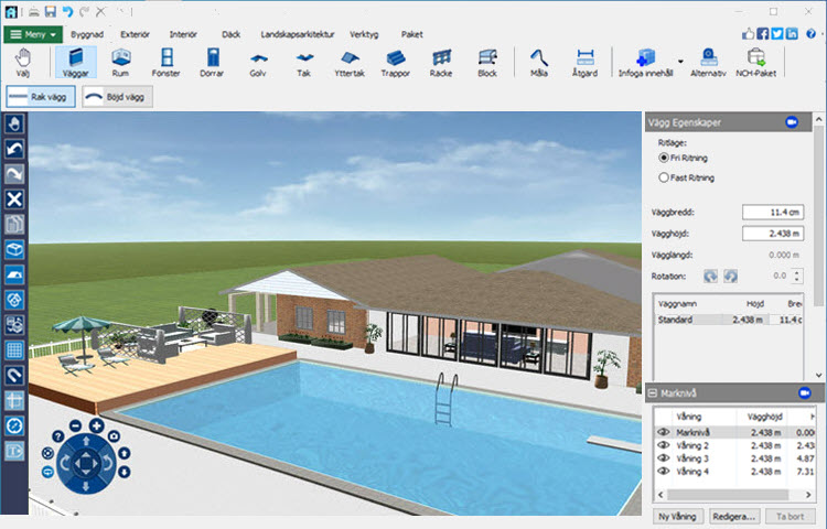 DreamPlan Pooldesign pooldesign skärmdump