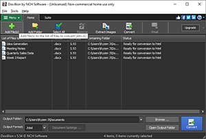 Doxillion Document Converter Software screenshot
