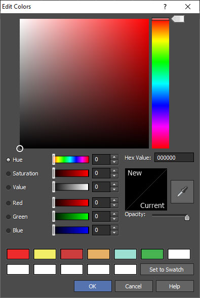 Create custom colors and save swatches DrawPad screenshot