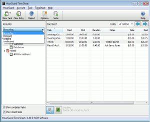 Meer Screenshots van HourGuard Tijdregistratiesoftware