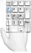 10 Key number pad keboard lessons and and typing practice