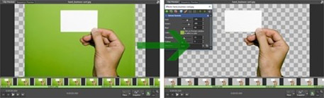 VideoPad chroma key and green screen software screenshot
